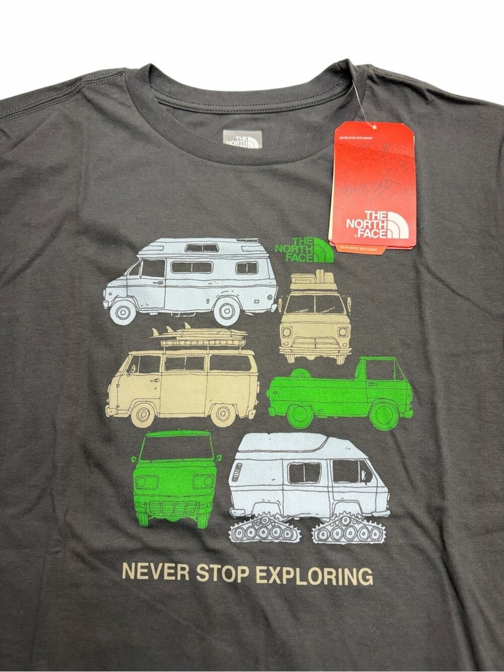 THE NORTH FACE Youth XL Gray NEVER STOP EXPLORING T-shirt